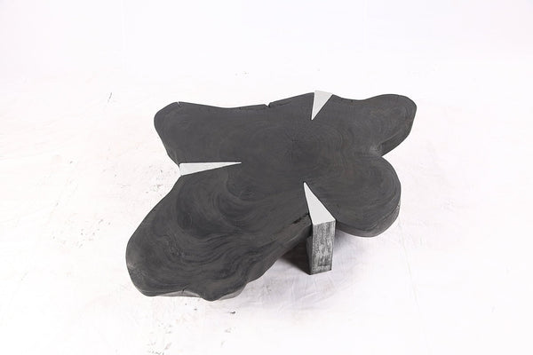 Free Form Living Edge Black Coffee Table - Dyag East