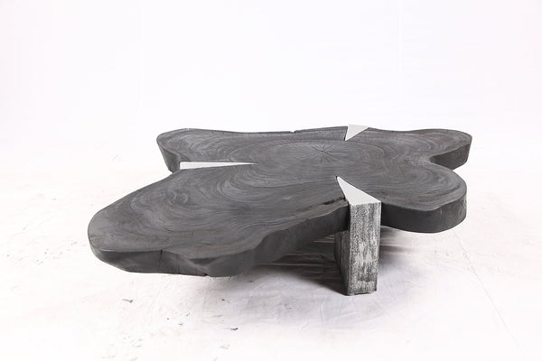 Free Form Living Edge Black Coffee Table - Dyag East