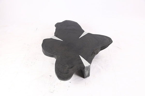 Free Form Living Edge Black Coffee Table - Dyag East