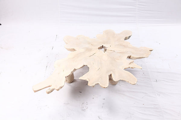 Free Form Living Edge Bleached One Slab Coffee Table 281 - Dyag East