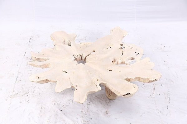 Free Form Living Edge Bleached One Slab Coffee Table 282 - Dyag East
