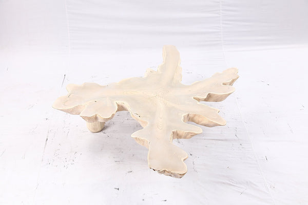 Free Form Living Edge Bleached One Slab Coffee Table 283 - Dyag East