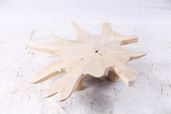 Free Form Living Edge Bleached One Slab Coffee Table 284 - Dyag East