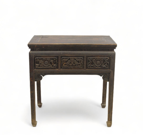 Hand Carved Drawers Entryway Console Table - Dyag East