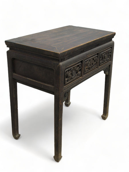 Hand Carved Drawers Entryway Console Table - Dyag East