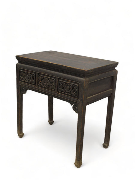 Hand Carved Drawers Entryway Console Table - Dyag East