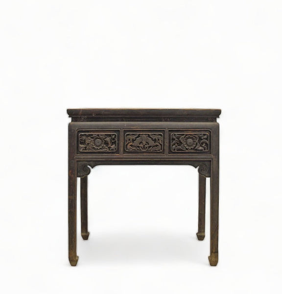 Hand Carved Drawers Entryway Console Table - Dyag East