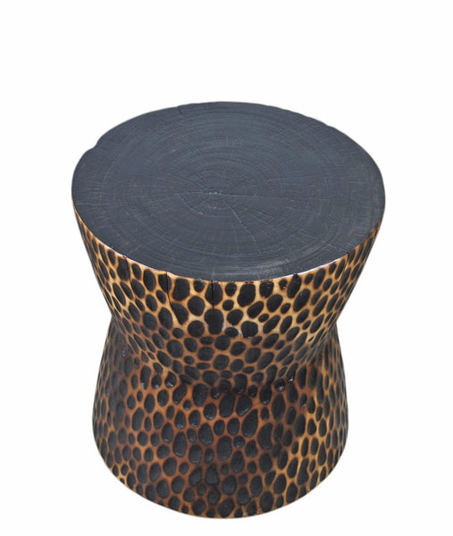 Hand Chiseled Accent or Side Table - Dyag East
