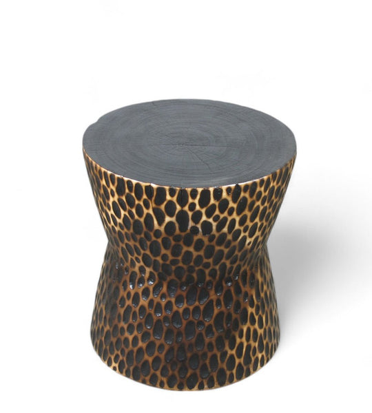 Hand Chiseled Accent or Side Table - Dyag East