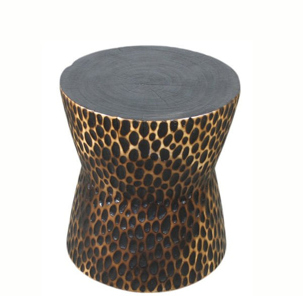 Hand Chiseled Accent or Side Table - Dyag East