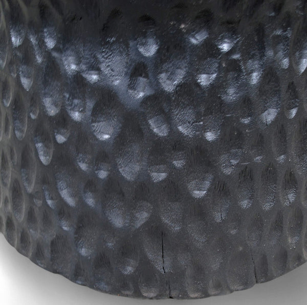 Hand Chiseled Black Accent or Side Table - Dyag East