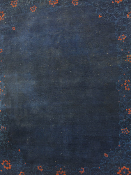 Hand Knotted Antique Asian Rug, 10 ft 8 in x 7 ft 8 in - Dyag East