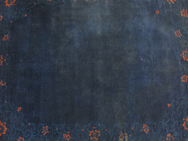 Hand Knotted Antique Asian Rug, 10 ft 8 in x 7 ft 8 in - Dyag East