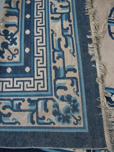 Hand Knotted Antique Chinese Peking Rug, 12 ft 3 in x 9 ft 3 in - Dyag East