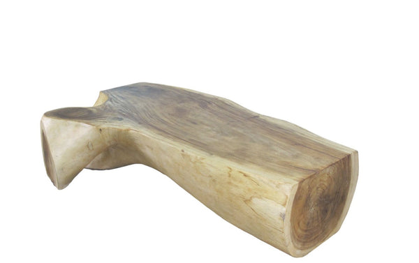 Hand Made Smooth Sides Living Edge Block 74" Inch Long Coffee Table 102 - Dyag East