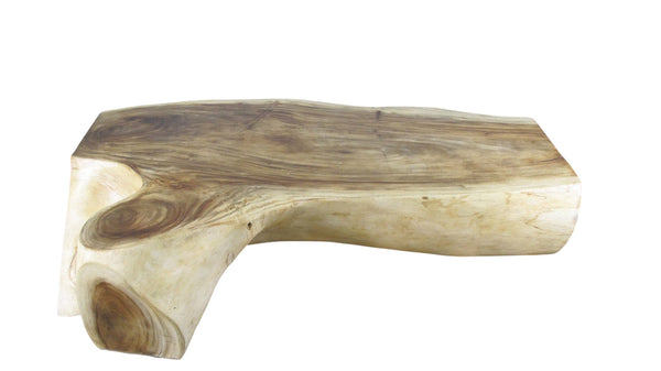 Hand Made Smooth Sides Living Edge Block 74" Inch Long Coffee Table 102 - Dyag East
