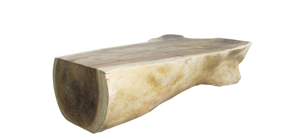 Hand Made Smooth Sides Living Edge Block 74" Inch Long Coffee Table 102 - Dyag East