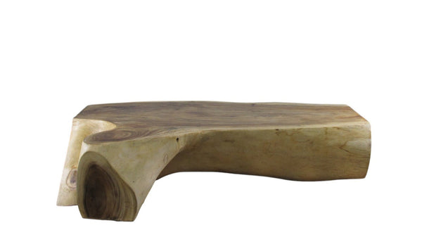 Hand Made Smooth Sides Living Edge Block 74" Inch Long Coffee Table 102 - Dyag East