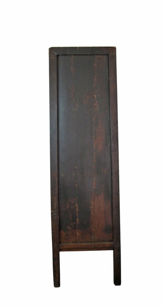 Hand Painted Flower 2 Panel Doors Antique Chinese Cabinet - Dyag East