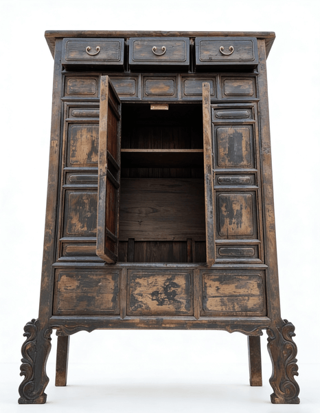 Imperial 16th Century Elm Display Cabinet - Dyag East