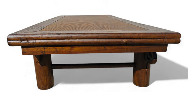 Late 18th Century 81" Inch Long Antique Chinese Brown Coffee Table - Dyag East