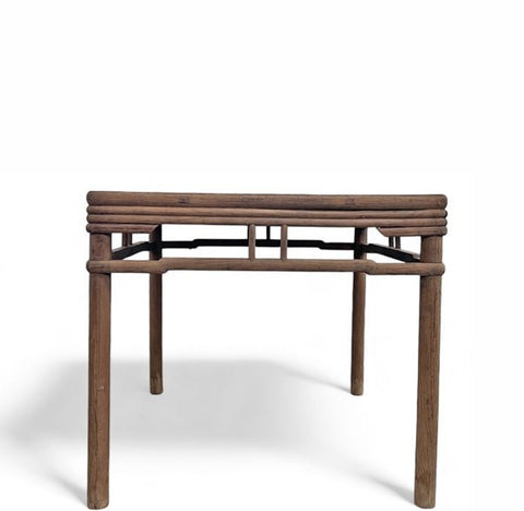 Late 19th Century Antique Chinese Square Dining Table - Dyag East