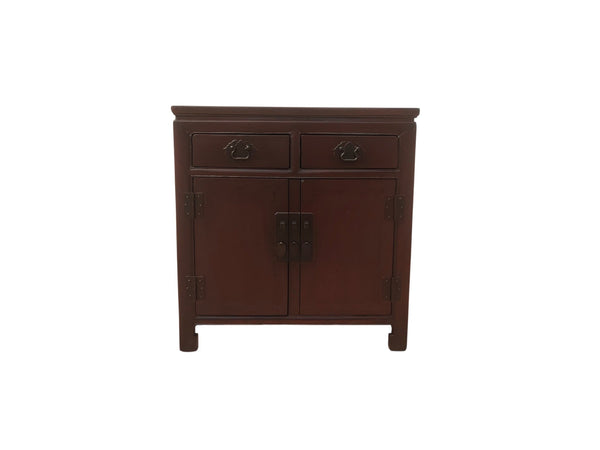 Late 20th Century 2-Drawer Elm Accent Cabinet - Dyag East
