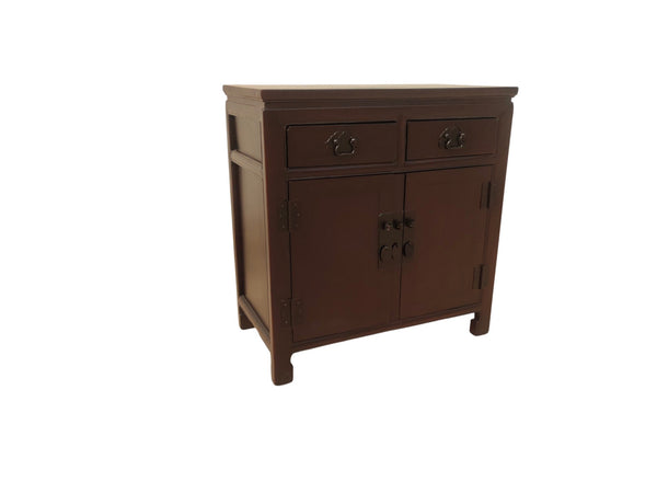 Late 20th Century 2-Drawer Elm Accent Cabinet - Dyag East