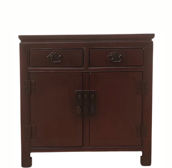 Late 20th Century 2-Drawer Elm Accent Cabinet - Dyag East