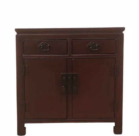 Late 20th Century 2-Drawer Elm Accent Cabinet - Dyag East