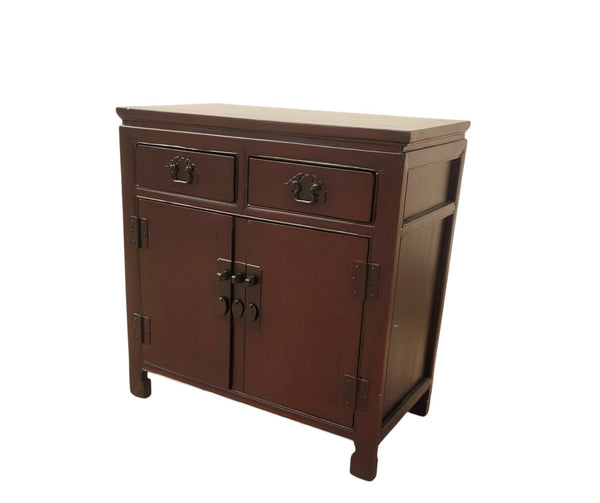Late 20th Century 2-Drawer Elm Accent Cabinet - Dyag East