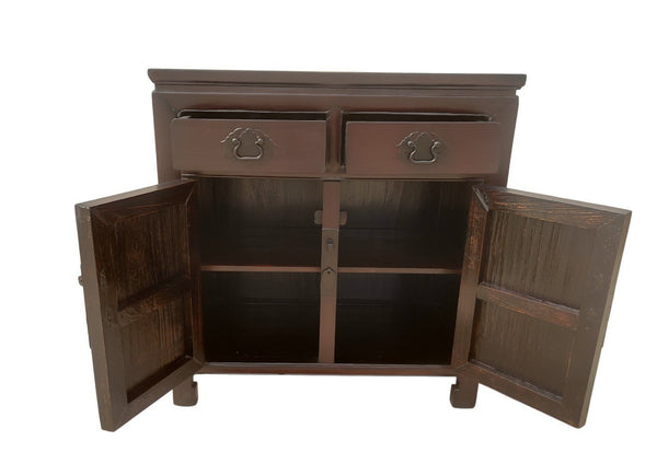 Late 20th Century 2-Drawer Elm Accent Cabinet - Dyag East