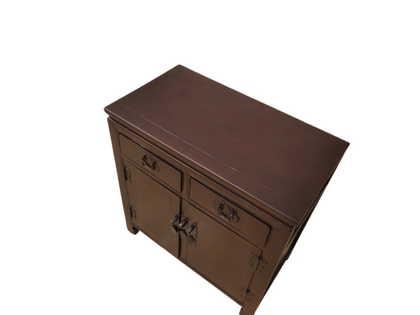 Late 20th Century 2-Drawer Elm Accent Cabinet - Dyag East