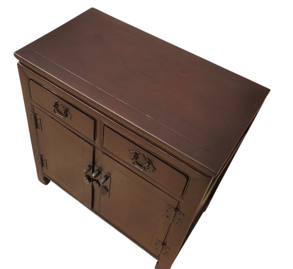 Late 20th Century 2-Drawer Elm Accent Cabinet - Dyag East