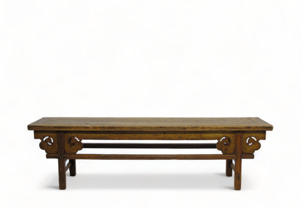 Low 75" inch Long Antique Chinese Bench Console Table - Dyag East