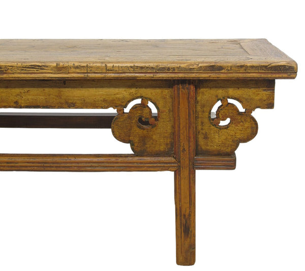 Low 75" inch Long Antique Chinese Bench Console Table - Dyag East