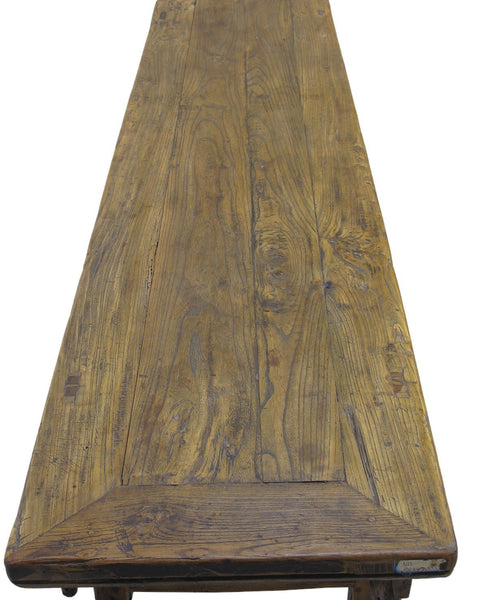 Low 75" inch Long Antique Chinese Bench Console Table - Dyag East