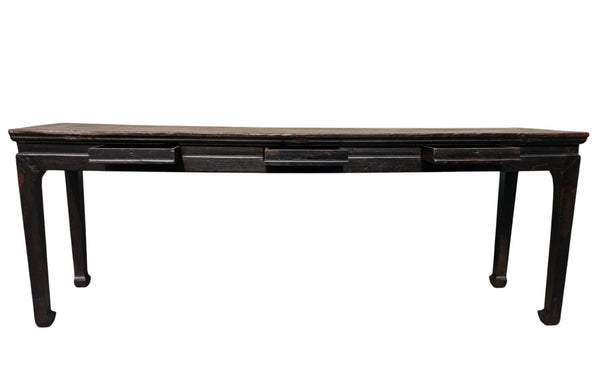 Mid-18th Century 91" Long 3 Drawer Console Table - Dyag East