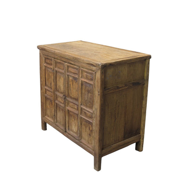 Ming-Style 4 Panel Elm Cabinet - Dyag East