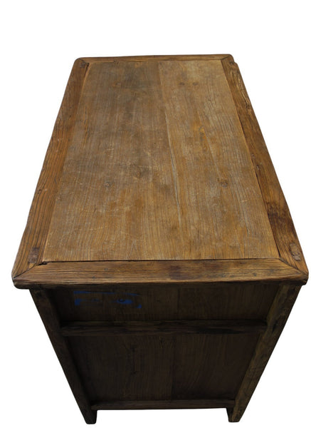 Ming-Style 4 Panel Elm Cabinet - Dyag East