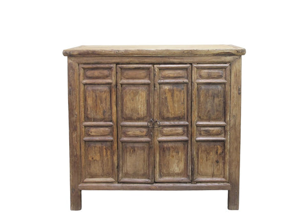 Ming-Style 4 Panel Elm Cabinet - Dyag East
