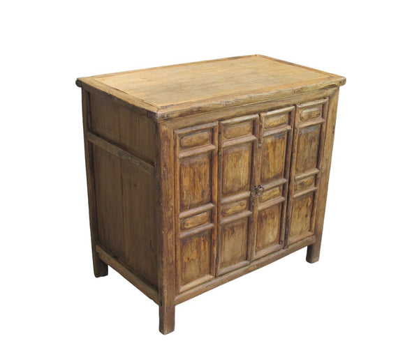 Ming-Style 4 Panel Elm Cabinet - Dyag East