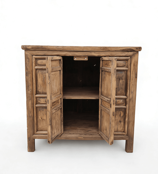 Ming - Style 4 Panel Elm Cabinet - Dyag East
