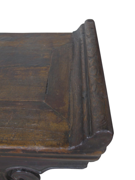 Monumental 18th-Century Chinese Elm Altar Table from Shanxi, Circa 1766 - Dyag East