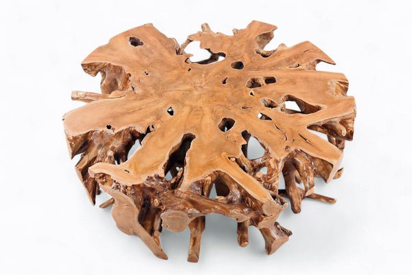 Natural Teak Root Color Round Coffee Table - Dyag East