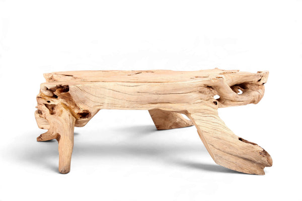 Natural Wood Organic Rectangular Coffee Table - Dyag East