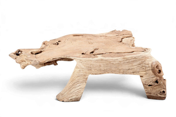 Natural Wood Organic Rectangular Coffee Table - Dyag East