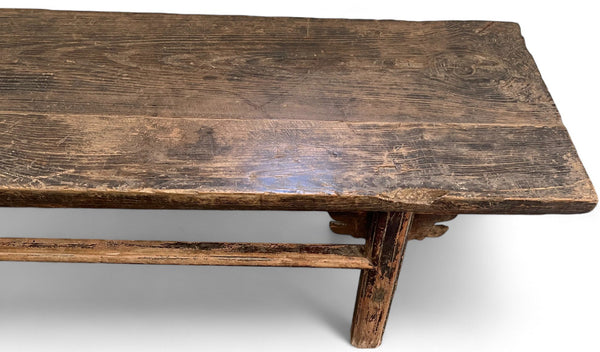 Naturally Aged 84" inch Long Antique Chinese Bench - Dyag East