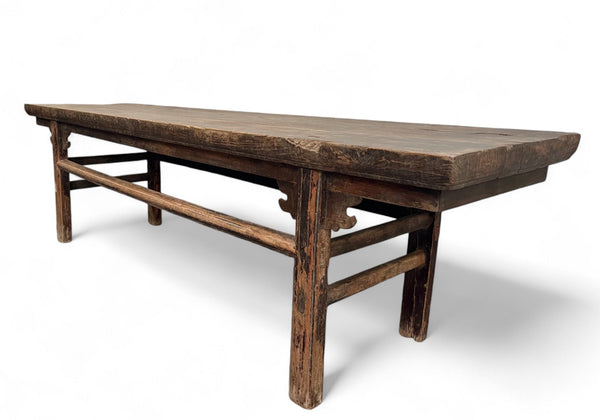 Naturally Aged 84" inch Long Antique Chinese Bench - Dyag East