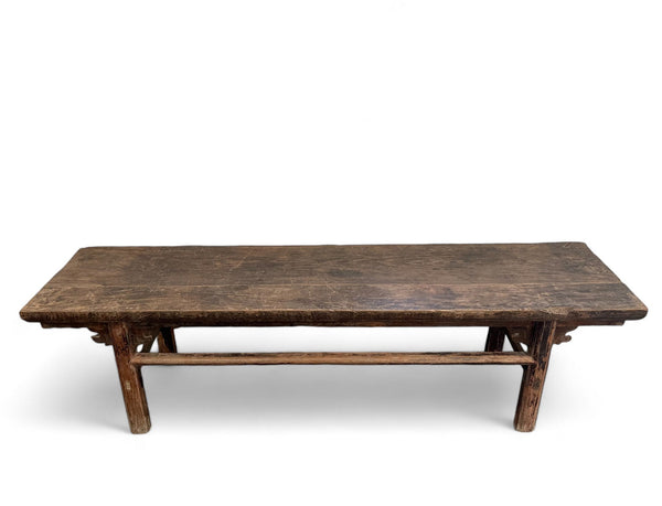 Naturally Aged 84" inch Long Antique Chinese Bench - Dyag East